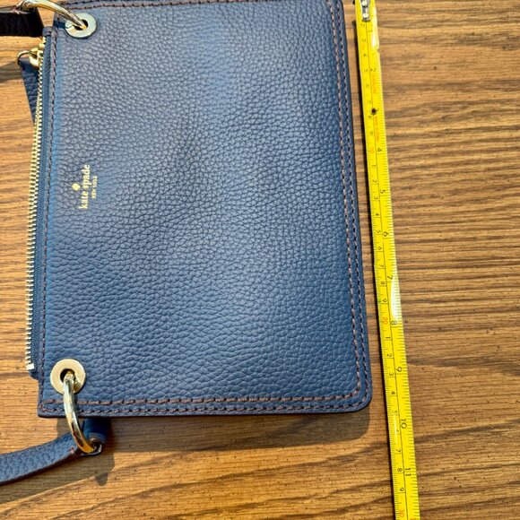 Kate Spade New York Navy Leather Crossbody Bag Pebbled - New - Never Used - Picture 14 of 15